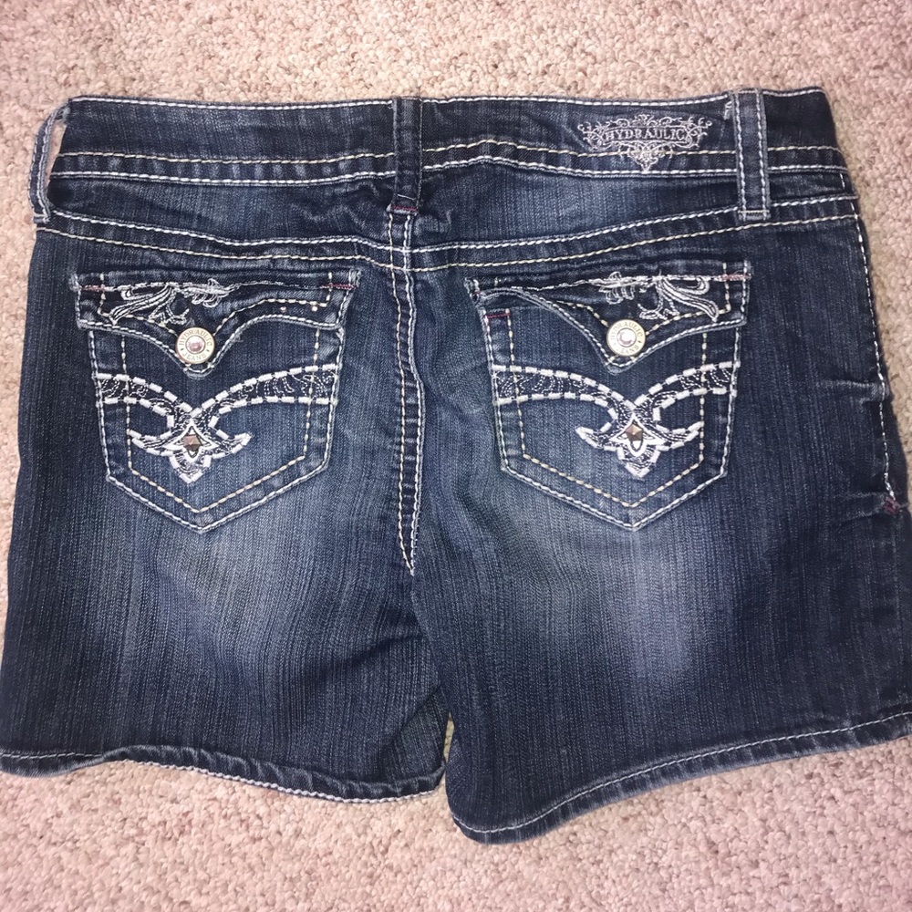 Hydraulic Denim cut off shorts
